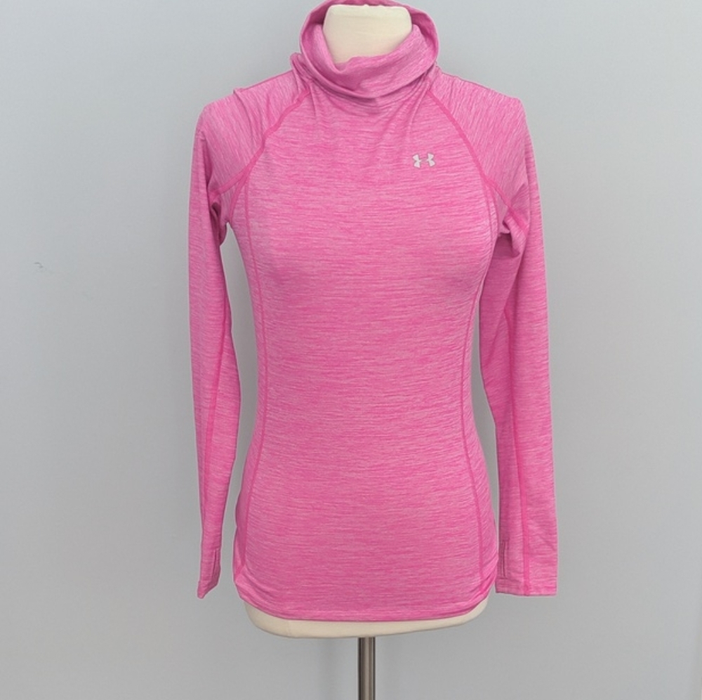 ⭐ Under Armour Pink Cowlneck Athletic Top Medium